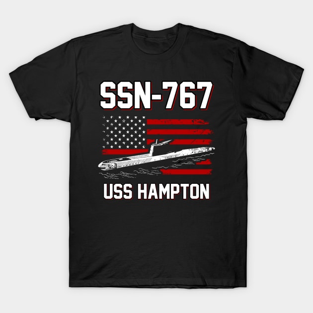 SSN-767 USS Hampton T-Shirt T-Shirt by Zone32